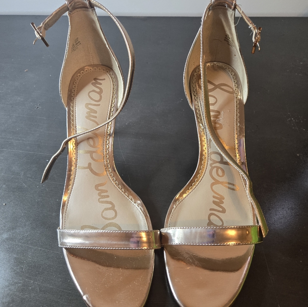 Sam Edelman  Rose Gold strap heel